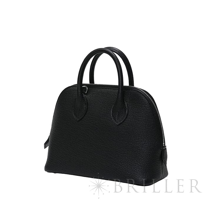 HERMES エルメス ボリード 1923 ミニ シェーブル ノワール シルバー金具 24