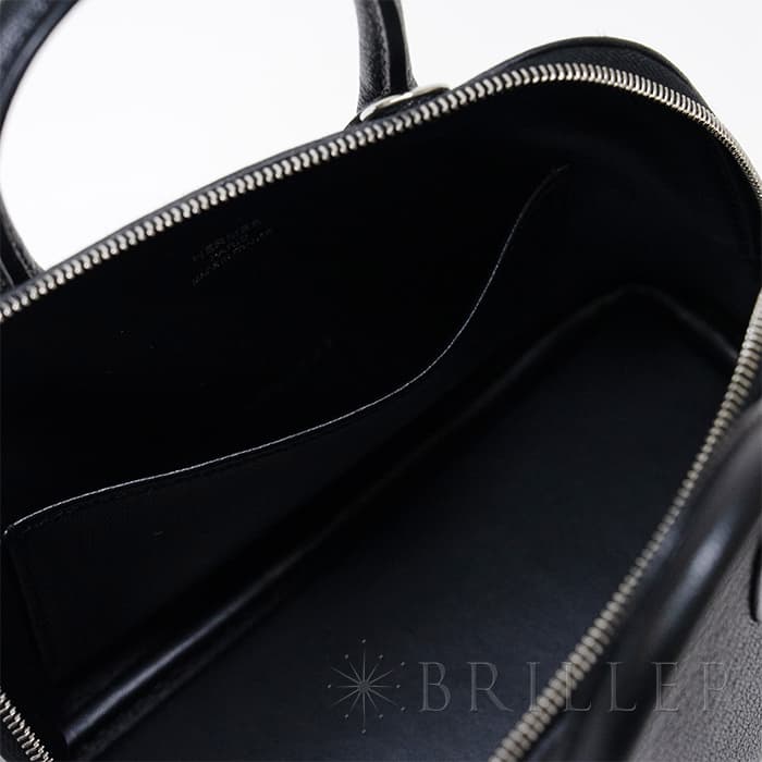 HERMES エルメス ボリード 1923 ミニ シェーブル ノワール シルバー金具 25