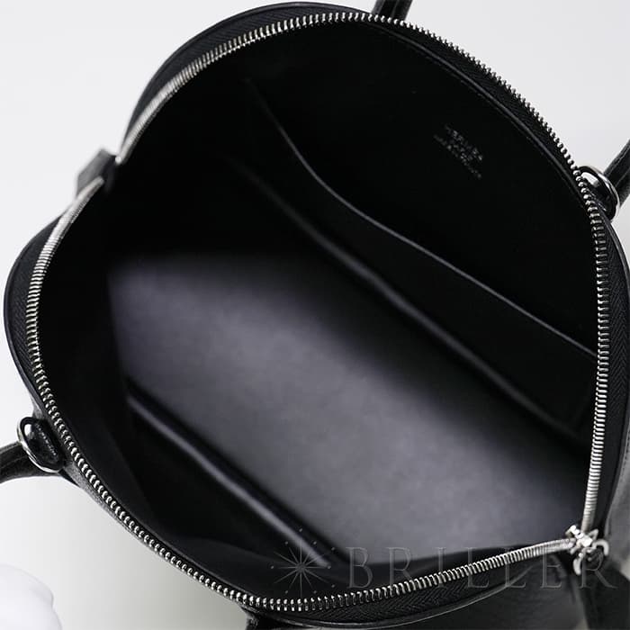 HERMES エルメス ボリード 1923 ミニ シェーブル ノワール シルバー金具 4