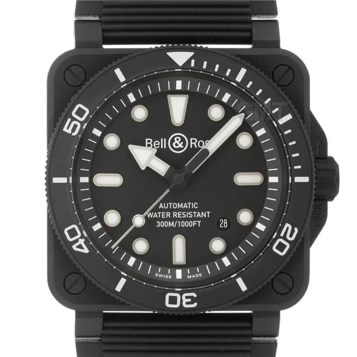 BELL & ROSS ベル&ロス BR 03 ダイバー ブラック マット セラミック BR03A-D-BL-CE/SRB