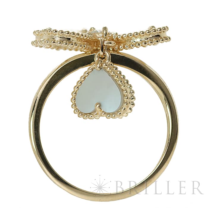 Van Cleef & Arpels ヴァン クリーフ&アーペル スウィートアルハンブラリング エフィヤージュ VCARN5P353 12号 12