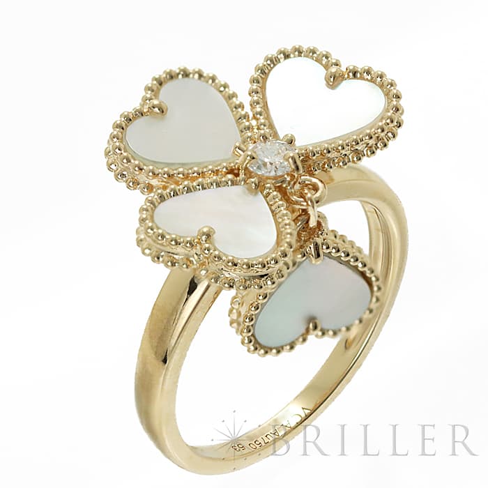 Van Cleef & Arpels ヴァン クリーフ&アーペル スウィートアルハンブラリング エフィヤージュ VCARN5P353 12号 3