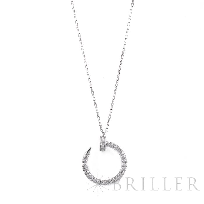 CARTIER カルティエ ジュストアンクル ネックレス ホワイトゴールド ダイヤモンド B3046900 メイン