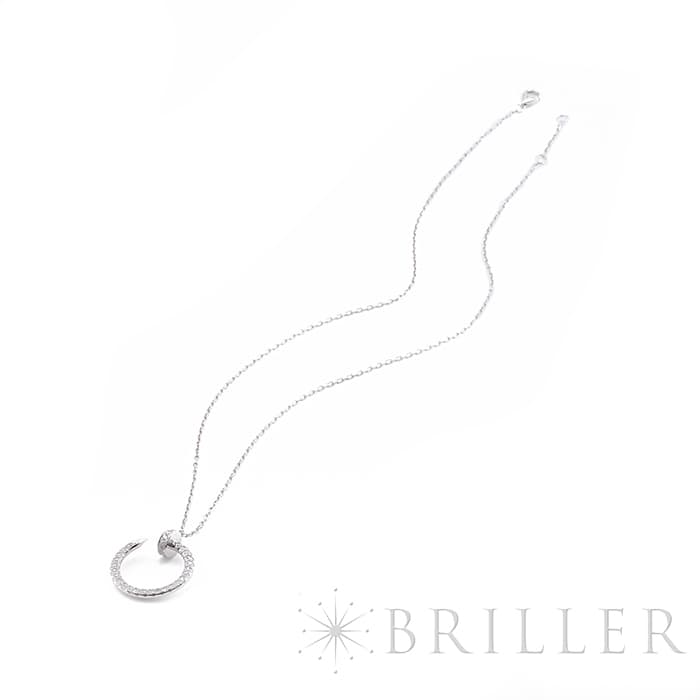 CARTIER カルティエ ジュストアンクル ネックレス ホワイトゴールド ダイヤモンド B3046900 12