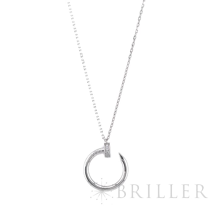 CARTIER カルティエ ジュストアンクル ネックレス ホワイトゴールド ダイヤモンド B3046900 1