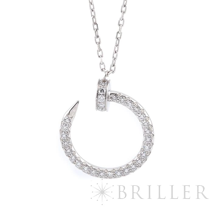 CARTIER カルティエ ジュストアンクル ネックレス ホワイトゴールド ダイヤモンド B3046900 3
