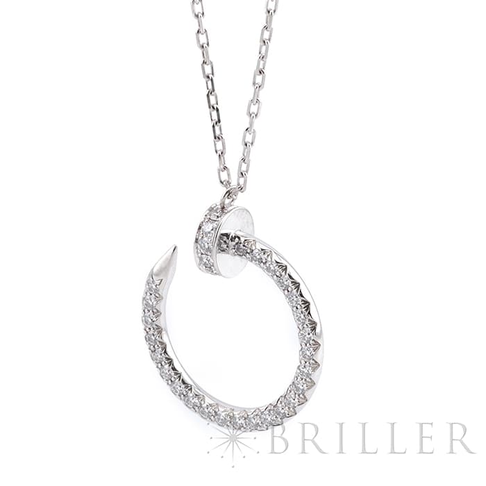 CARTIER カルティエ ジュストアンクル ネックレス ホワイトゴールド ダイヤモンド B3046900 4
