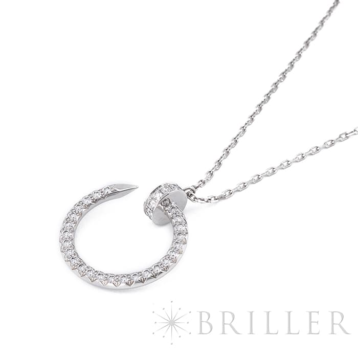 CARTIER カルティエ ジュストアンクル ネックレス ホワイトゴールド ダイヤモンド B3046900 5