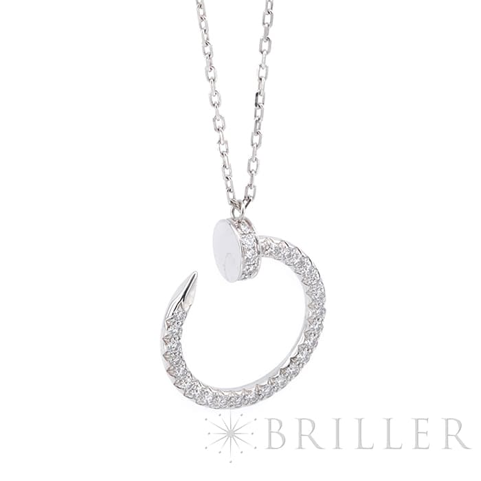 CARTIER カルティエ ジュストアンクル ネックレス ホワイトゴールド ダイヤモンド B3046900 8