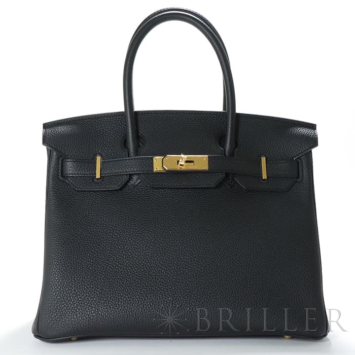 HERMES エルメス バーキン 30 トゴ ブラック ゴールド金具 メイン