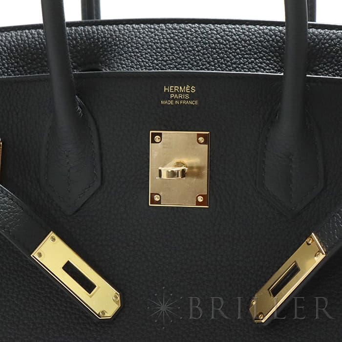 HERMES エルメス バーキン 30 トゴ ブラック ゴールド金具 9