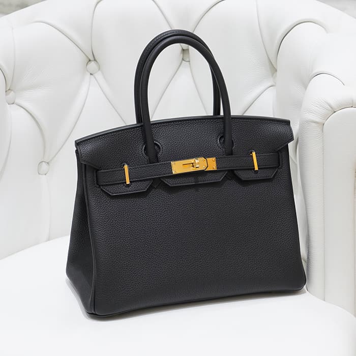 HERMES エルメス バーキン 30 トゴ ブラック ゴールド金具 2