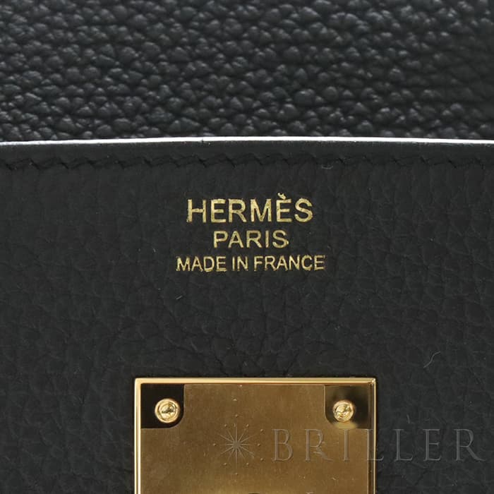 HERMES エルメス バーキン 30 トゴ ブラック ゴールド金具 6