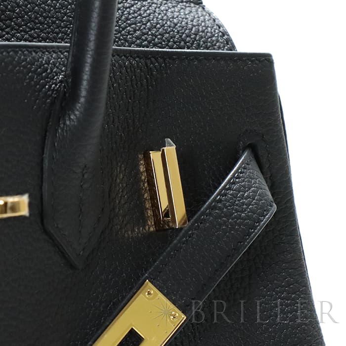 HERMES エルメス バーキン 30 トゴ ブラック ゴールド金具 8