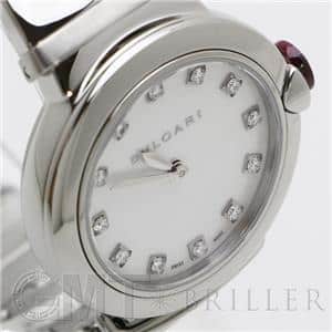 BVLGARI ブルガリ ルチェア ホワイトMOP 12Pダイヤ 28mm LU28WSS/12