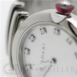 BVLGARI ブルガリ ルチェア ホワイトMOP 12Pダイヤ 28mm LU28WSS/12