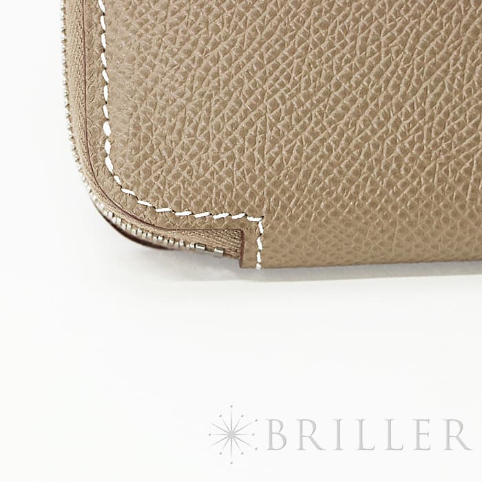 HERMES エルメス アザップ シルクイン エプソン エトゥープ/ネイビー シルバー金具 25
