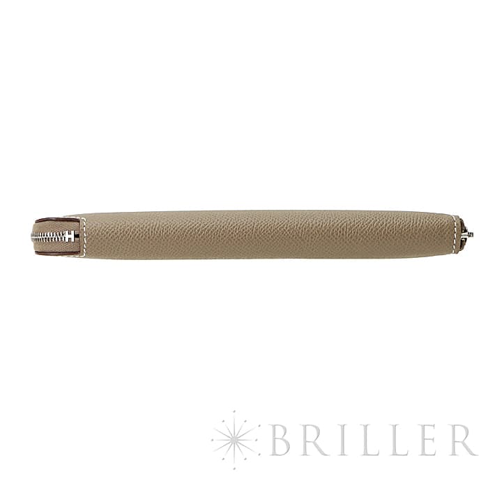 HERMES エルメス アザップ シルクイン エプソン エトゥープ/ネイビー シルバー金具 28