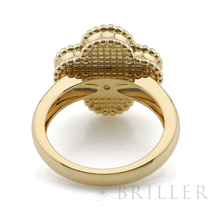 Van Cleef & Arpels ヴァン クリーフ&アーペル アルハンブラ ヴィンテージアルハンブラ リング イエローゴールド マザーオブパール ダイヤモンド VCARA41152 1