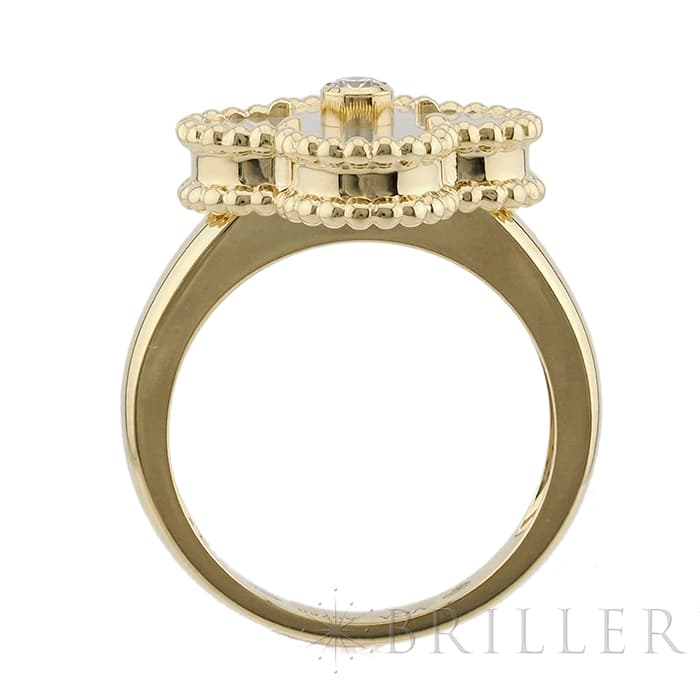 Van Cleef & Arpels ヴァン クリーフ&アーペル アルハンブラ ヴィンテージアルハンブラ リング イエローゴールド マザーオブパール ダイヤモンド VCARA41152 3