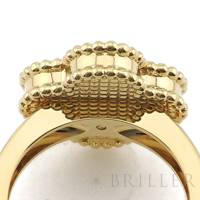 Van Cleef & Arpels ヴァン クリーフ&アーペル アルハンブラ ヴィンテージアルハンブラ リング イエローゴールド マザーオブパール ダイヤモンド VCARA41152 8