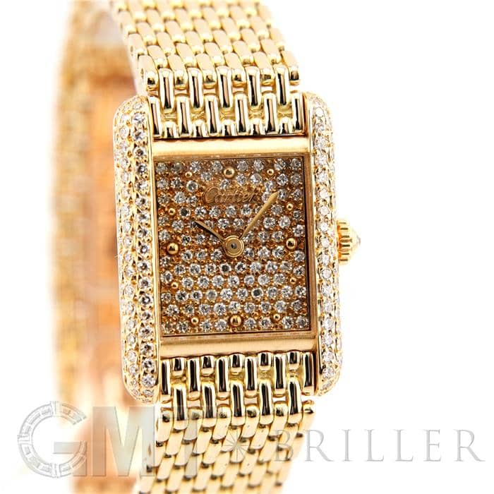 CARTIER カルティエ タンク ルイ カルティエ SM イエローゴールド パヴェダイヤモンド 10