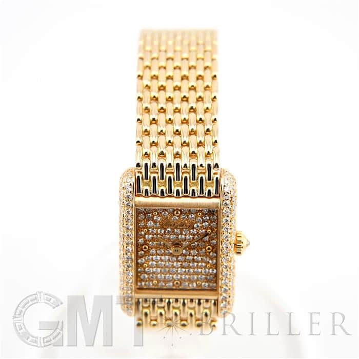 CARTIER カルティエ タンク ルイ カルティエ SM イエローゴールド パヴェダイヤモンド 17