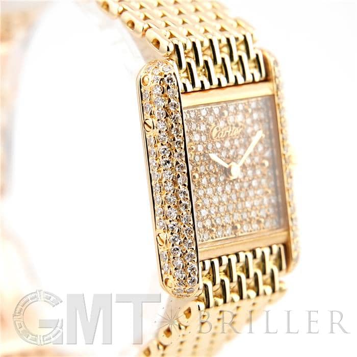 CARTIER カルティエ タンク ルイ カルティエ SM イエローゴールド パヴェダイヤモンド 20