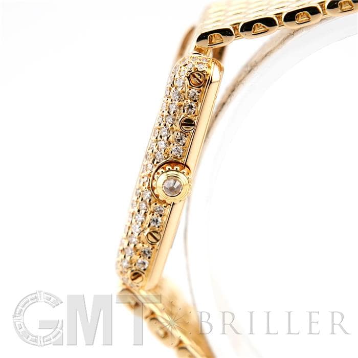 CARTIER カルティエ タンク ルイ カルティエ SM イエローゴールド パヴェダイヤモンド 22