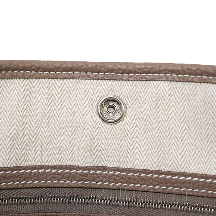 HERMES エルメス ガーデンパーティー 36/PM ネゴンダ エトゥープ シルバー金具 11