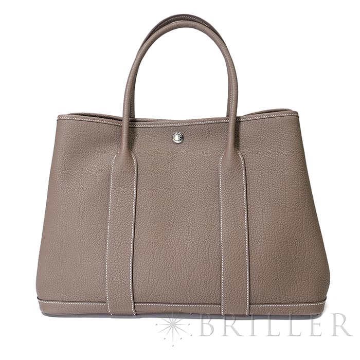 HERMES エルメス ガーデンパーティー 36/PM ネゴンダ エトゥープ シルバー金具 1