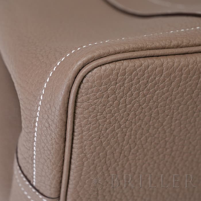HERMES エルメス ガーデンパーティー 36/PM ネゴンダ エトゥープ シルバー金具 20
