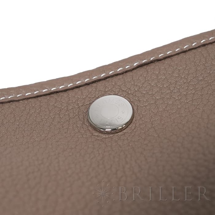 HERMES エルメス ガーデンパーティー 36/PM ネゴンダ エトゥープ シルバー金具 24