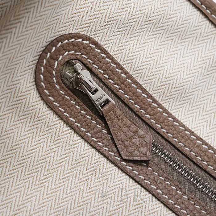 HERMES エルメス ガーデンパーティー 36/PM ネゴンダ エトゥープ シルバー金具 26