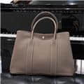 HERMES エルメス ガーデンパーティー 36/PM ネゴンダ エトゥープ シルバー金具 2