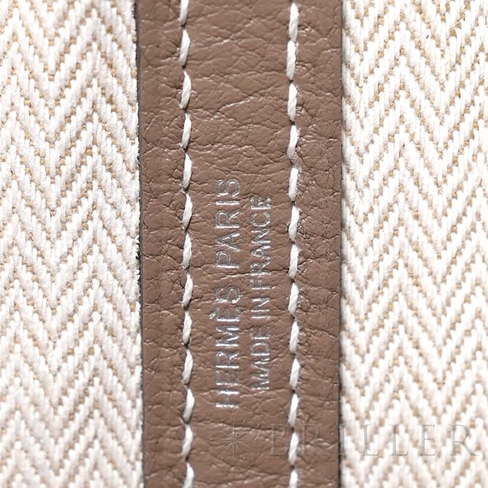 HERMES エルメス ガーデンパーティー 36/PM ネゴンダ エトゥープ シルバー金具 4