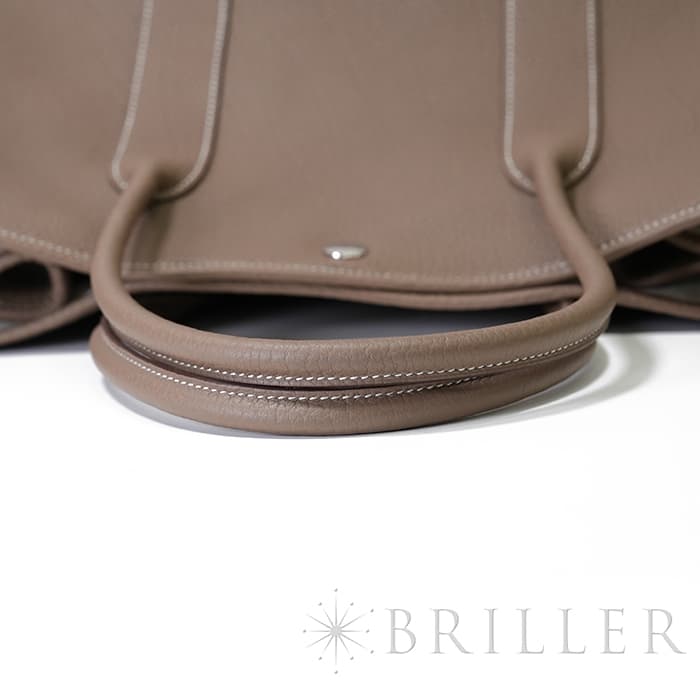 HERMES エルメス ガーデンパーティー 36/PM ネゴンダ エトゥープ シルバー金具 5