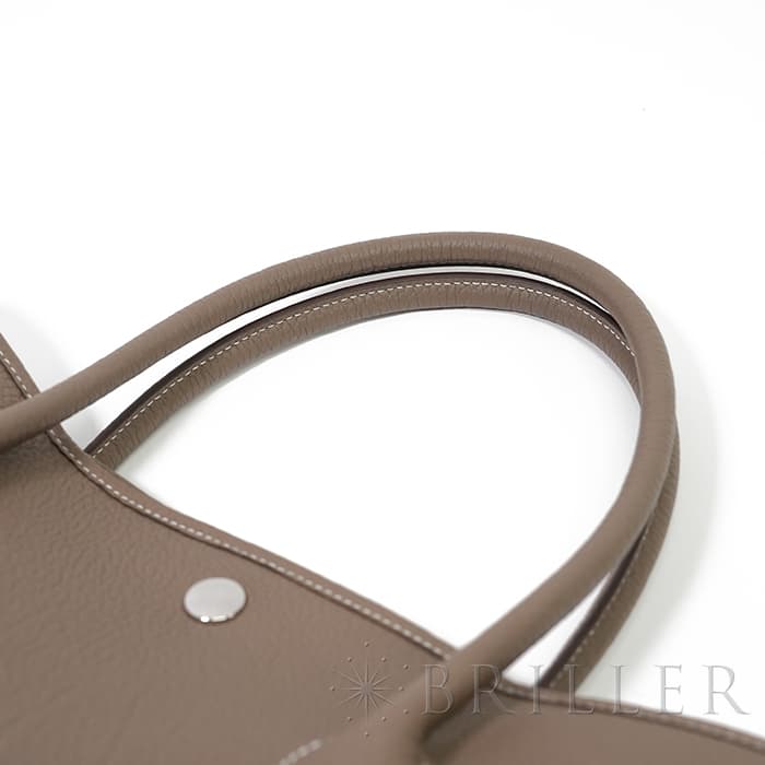 HERMES エルメス ガーデンパーティー 36/PM ネゴンダ エトゥープ シルバー金具 6