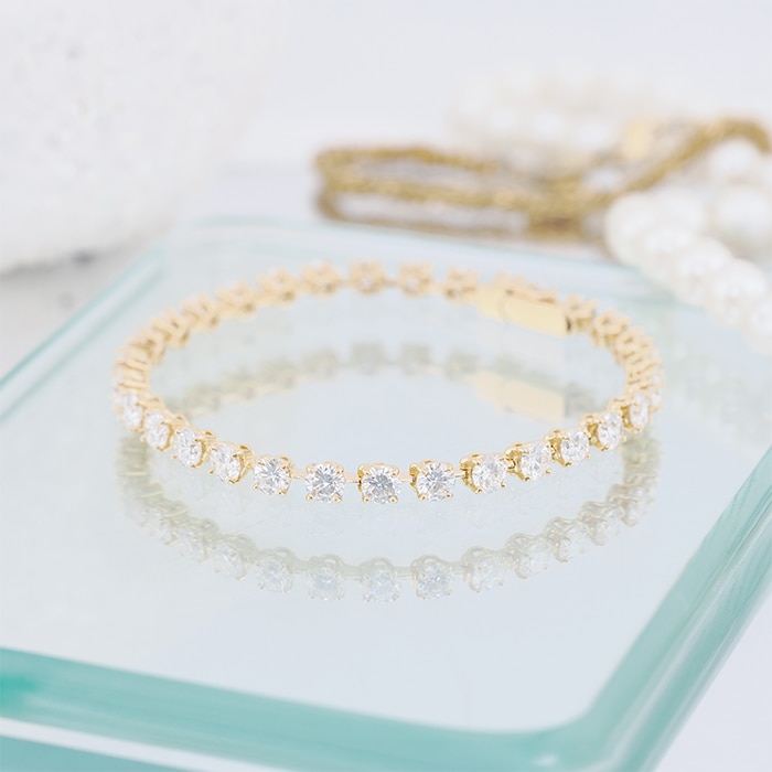 CARTIER カルティエ テニス ブレスレット イエローゴールド ダイヤモンド 8.50Ct 2