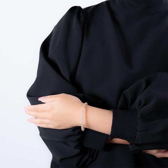 CARTIER カルティエ テニス ブレスレット イエローゴールド ダイヤモンド 8.50Ct 14