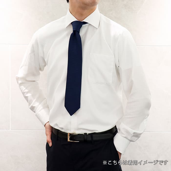 HERMES エルメス ネクタイ H織りタイ 7cm《ニューH》ブルー・プロフォン 28