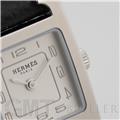 HERMES エルメス Hウォッチ ミニ 21mm ノワール シルバー HH1.110.227 10