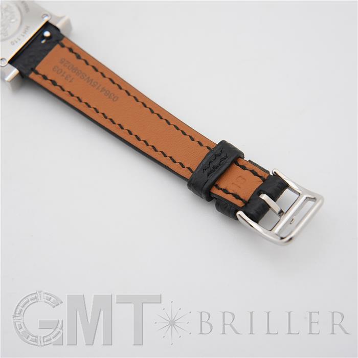 HERMES エルメス Hウォッチ ミニ 21mm ノワール シルバー HH1.110.227 16