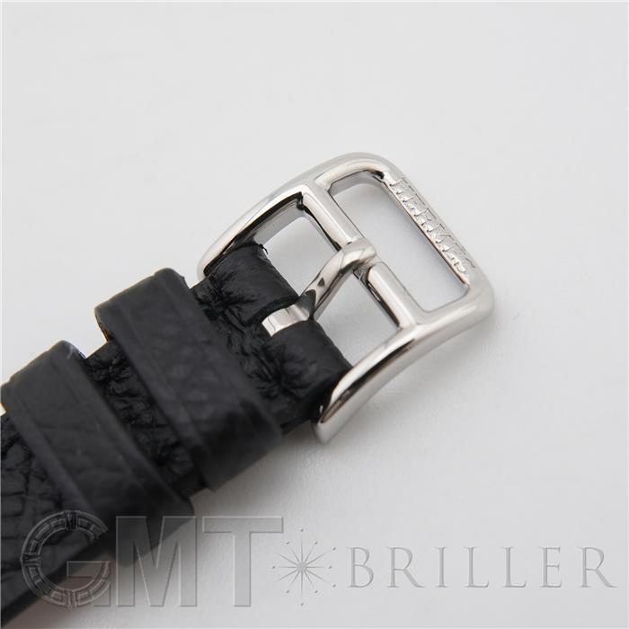 HERMES エルメス Hウォッチ ミニ 21mm ノワール シルバー HH1.110.227 18