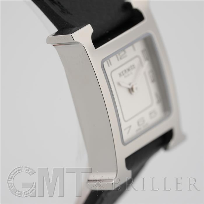 HERMES エルメス Hウォッチ ミニ 21mm ノワール シルバー HH1.110.227 27