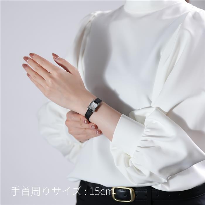HERMES エルメス Hウォッチ ミニ 21mm ノワール シルバー HH1.110.227 28