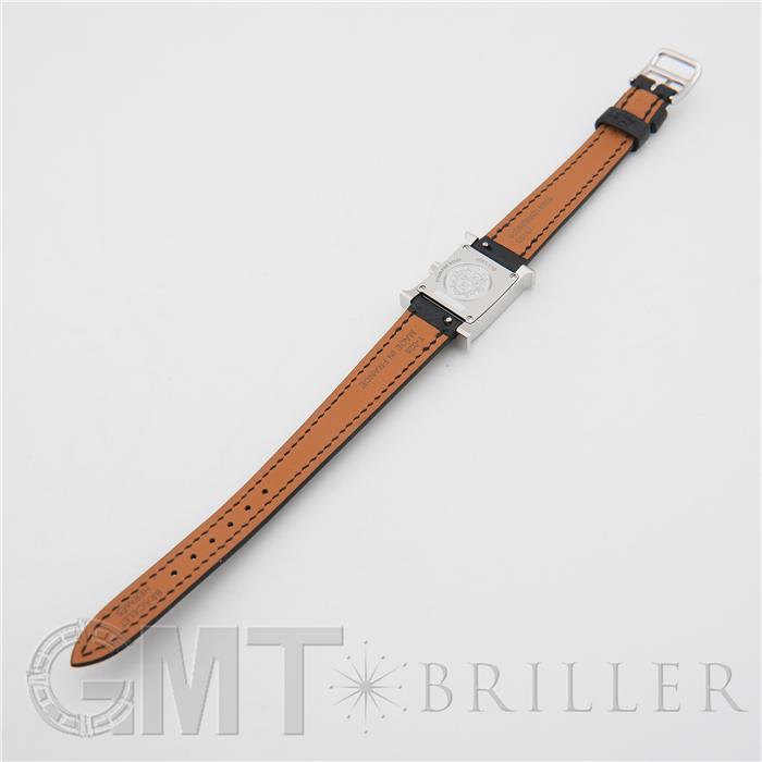 HERMES エルメス Hウォッチ ミニ 21mm ノワール シルバー HH1.110.227 7