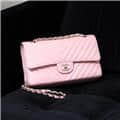 CHANEL シャネル クラシック ハンドバッグ ピンク ラムスキン A01112 Y04059 NJ523