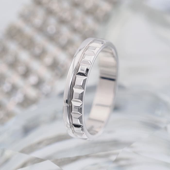 BOUCHERON　ブシュロン キャトル ラディアント リング ハーフ ホワイトゴールド 11号 JAL00250 2