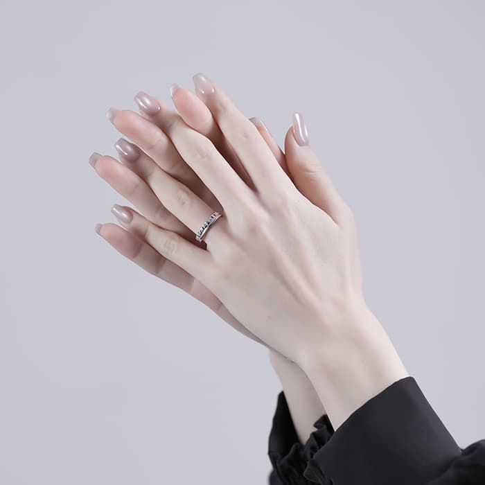 BOUCHERON　ブシュロン キャトル ラディアント リング ハーフ ホワイトゴールド 11号 JAL00250 14